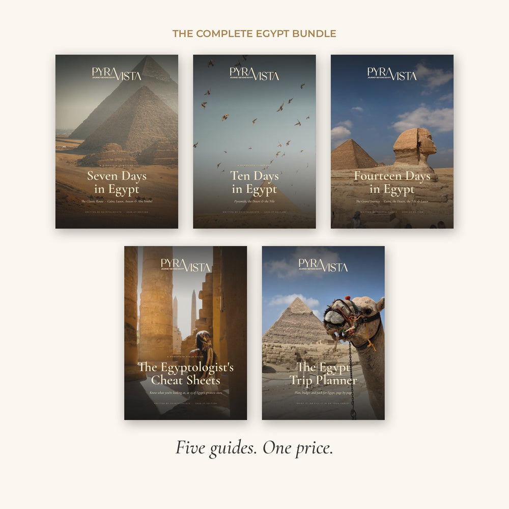 The Complete Egypt Bundle, five Pyravista Egypt travel guides in one PDF