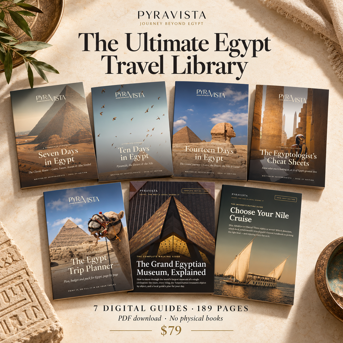 All seven guides included in the $79 digital bundle