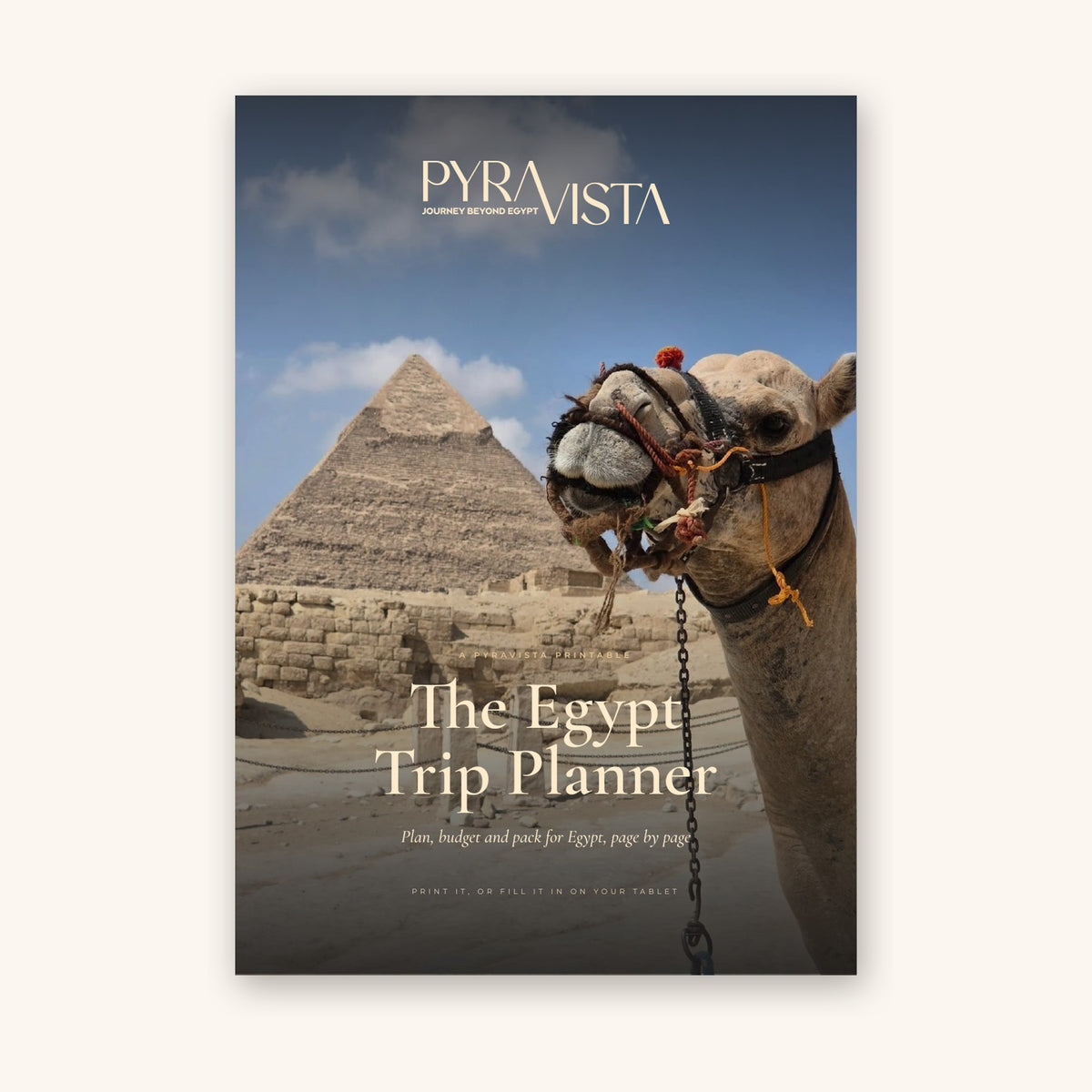 The Egypt Trip Planner, printable Egypt travel planner PDF by Pyravista